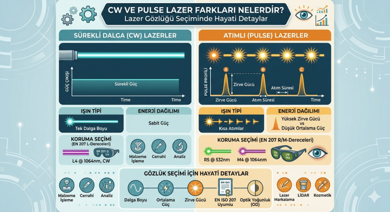 CW ve Pulse lazer farkları